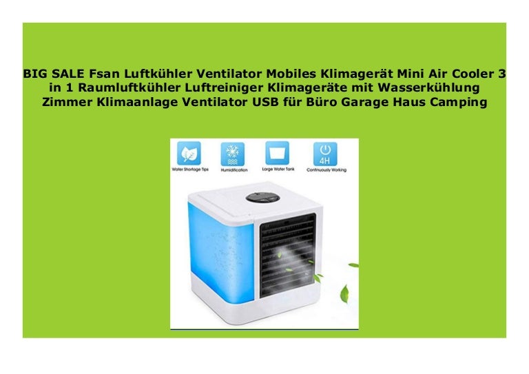 Best Buy Fsan Luftk Hler Ventilator Mobiles Klimager T Mini Air Coole
