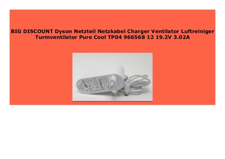 Big Discount Dyson Netzteil Netzkabel Charger Ventilator Luftreiniger