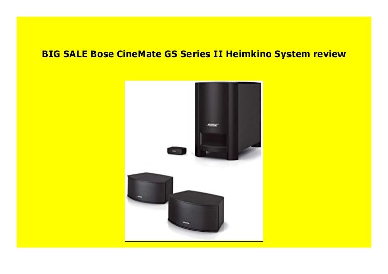 bose cinemate gs series ii bluetooth