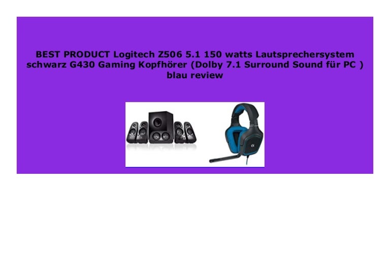 logitech z506 watts