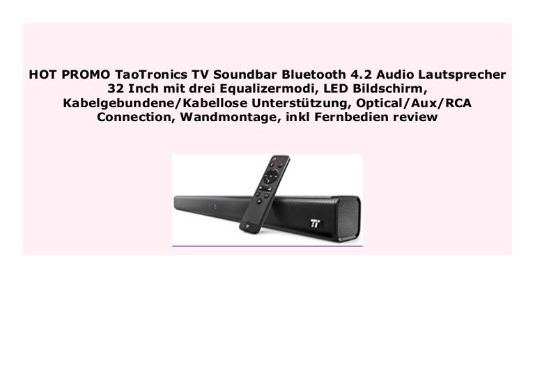bluetooth lautsprecher tv soundbar