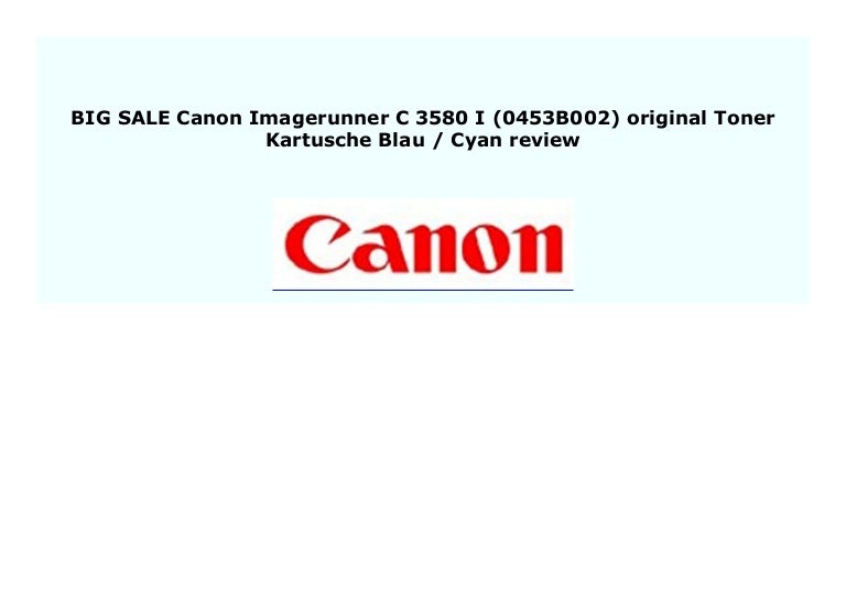 canon 3580