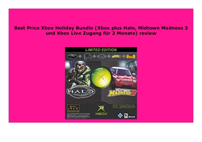 Download Best Seller Xbox Holiday Bundle Xbox Plus Halo Midtown Madness 3 Un