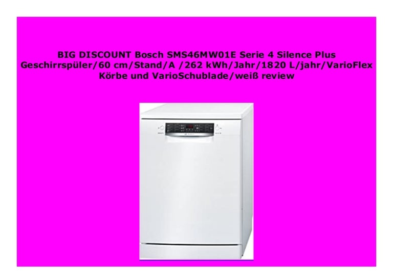 bosch serie 4 silence plus