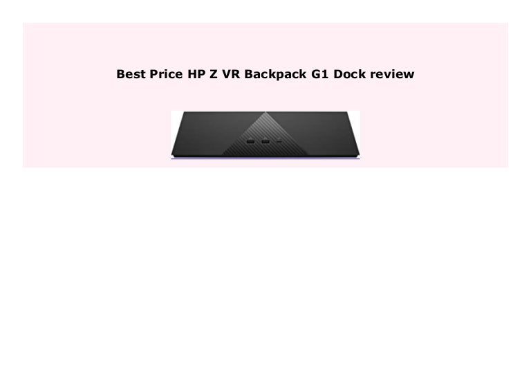 hp vr backpack review