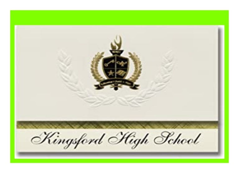 Big Discount Signature Announcements Kingsford High School (Kingsford…