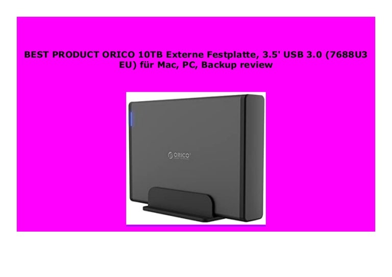 Best Buy Orico 10tb Externe Festplatte 3 5 Usb 3 0 76u3 Eu F R