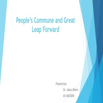 People’s Commune and Great Leap Forward