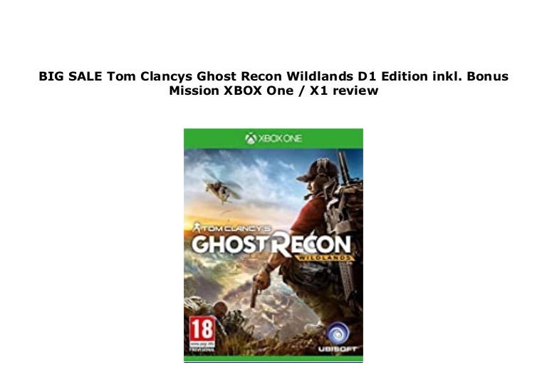 Best Seller Tom Clancys Ghost Recon Wildlands D1 Edition Inkl Bonus