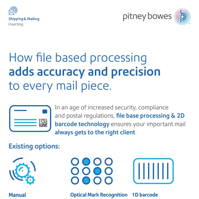 Eliminate errors from your mail with 2D barcodes