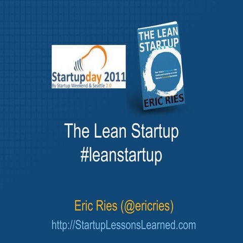 Eric Ries StartupDay 2011 Speech