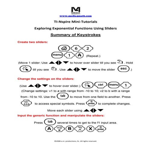 16 exponential graphswithsliders