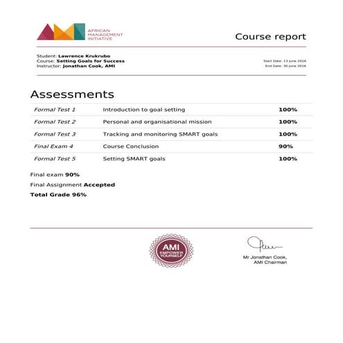 Course report | PDF