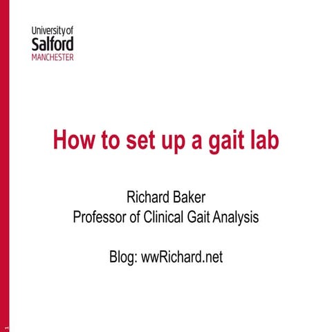 16 how to set up a gait lab (nov 2014)
