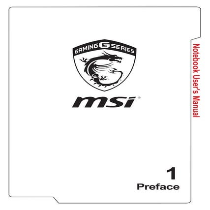 MSI GE62 Apache (GTX 965M) User Manual PDF Download / User Guide