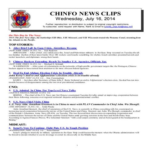 16 jul 14 chinfo clips