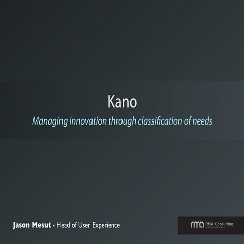 Kano - a quick intro