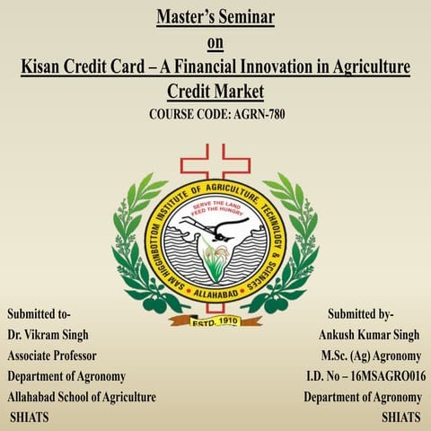 Kisan credit card