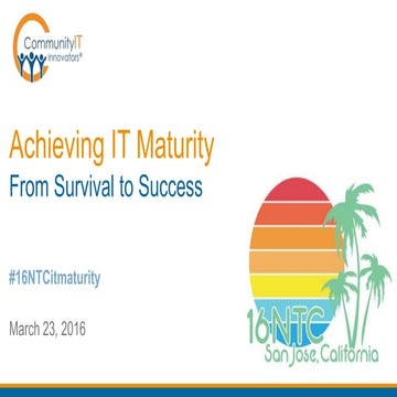 16NTC Presentation on IT Maturity