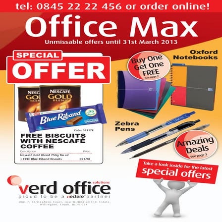 Quote Verd 16 office max to order