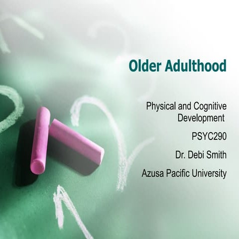 16 Older Adulthood | PPT