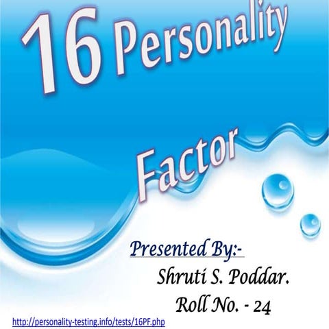 16 Personality Factor 