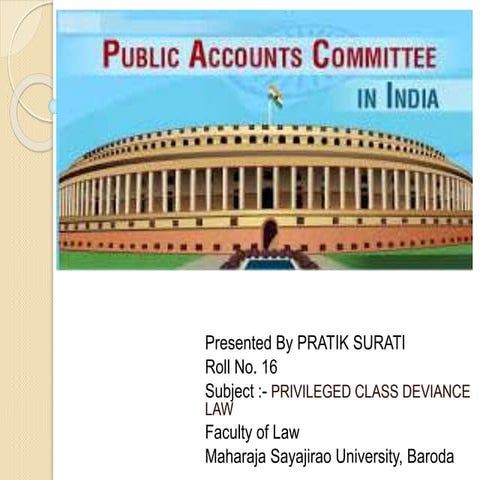  public  account committee