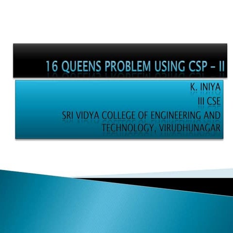 16 queens problem - trial 2