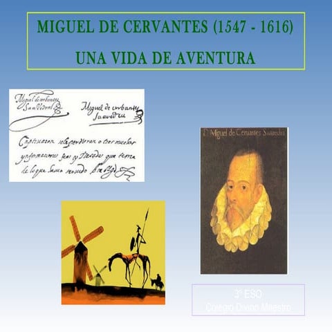 Quijote, renacimiento, Cervantes, 3eso