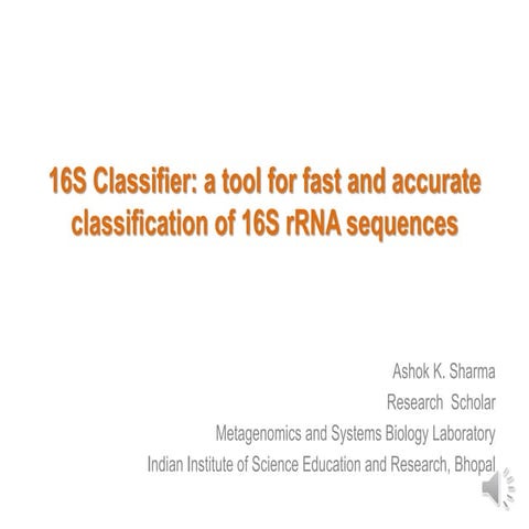 16S classifier