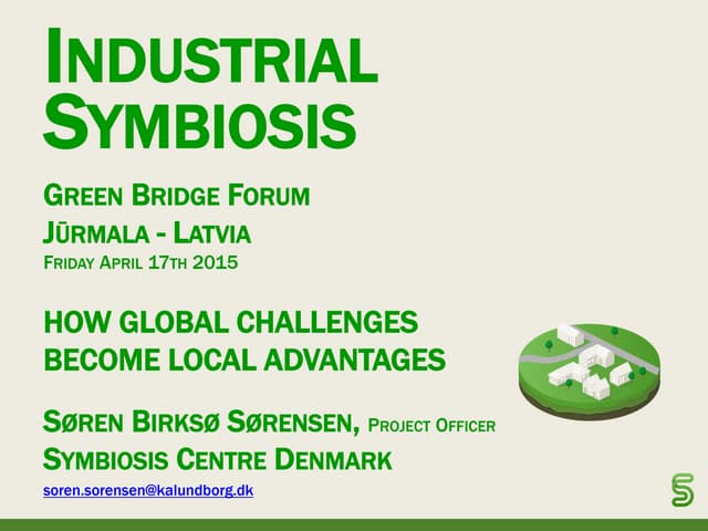 GBF 2015, April 17th, Presentation of Mr. Soren Birkso Sorensen