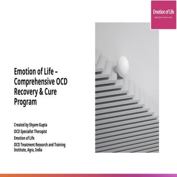 16 Step OCD Recovery Program at Emotion of Life