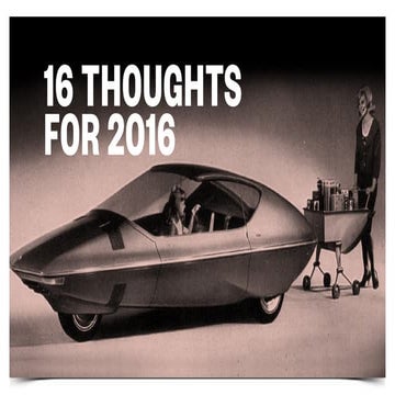 16 Trends for 2016