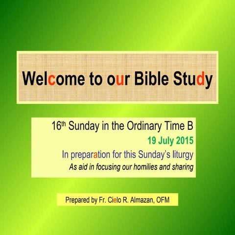16th Sunday B | PPT