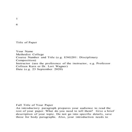 Term Paper Template | DOTX