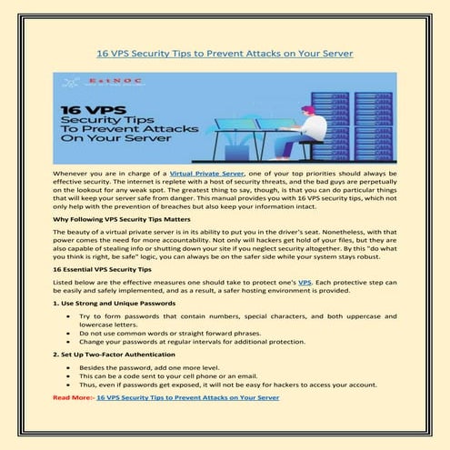 How to Secure Your VPS in 2025: Maximize Your VPS Security | PDF