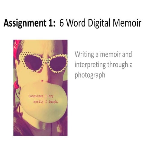 6 word memoir slideshow