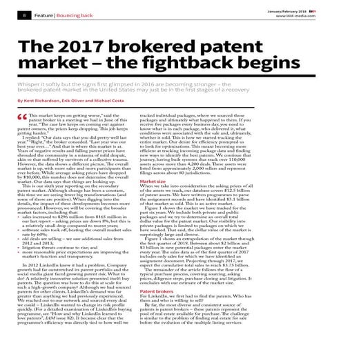 The 2017 Brokered Patent Market - the Fightback Begins