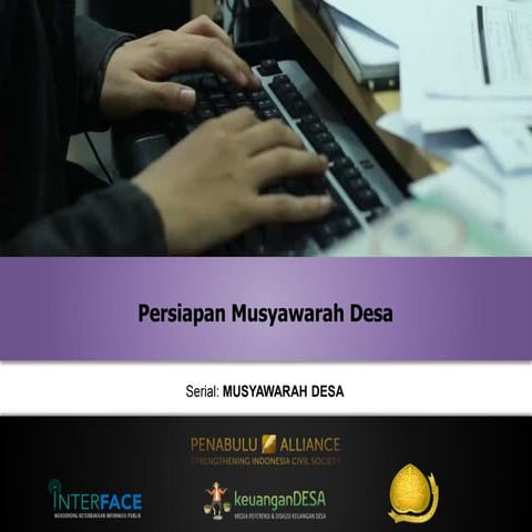 17. persiapan musyawarah desa