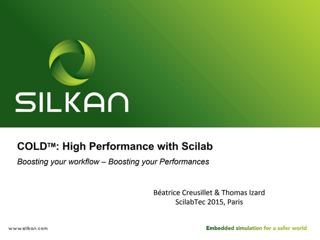 ScilabTEC 2015 - Silkan