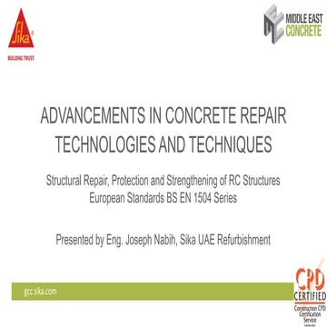 Advancements in concrete repair technologies and techniques