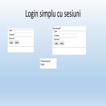 17. CodeIgniter login simplu cu sesiuni