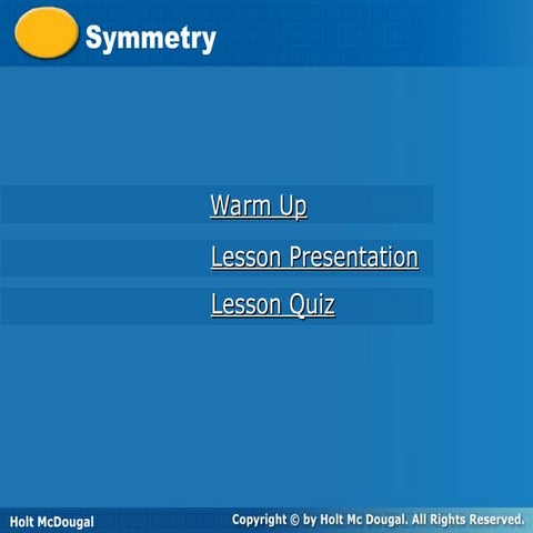Symetry introduction Line and rotational symmetry | PPT