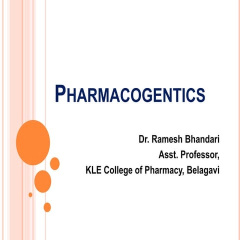 Pharmacogenetics