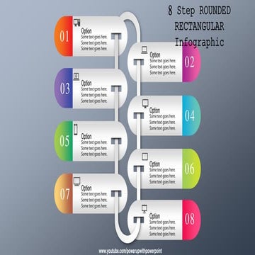17.create 8 step rounded rectangular infographic | PPTX