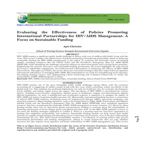 Evaluating the Effectiveness of Policies Promoting International ...