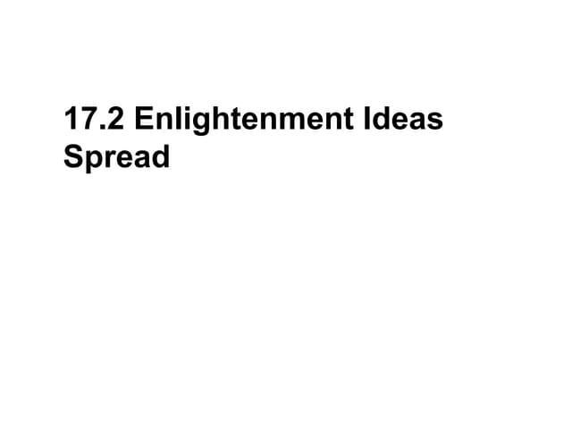 17.2 enlightment ideas spread