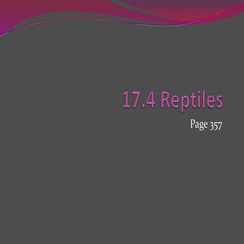17.4 Reptiles