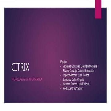 Empresa Citrix-Empresa desarrolladora de software