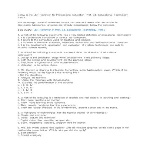 17- LET English part 1